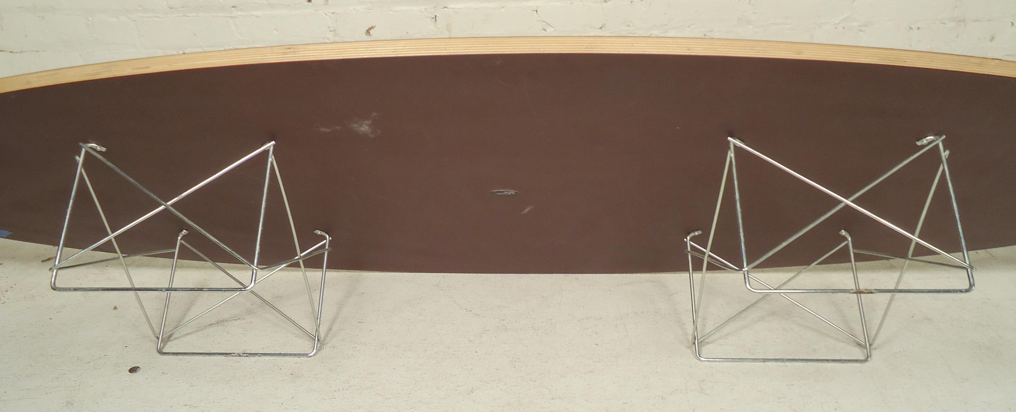 Mid-Century Modern Herman Miller for Eames Surfboard Table For Sale
