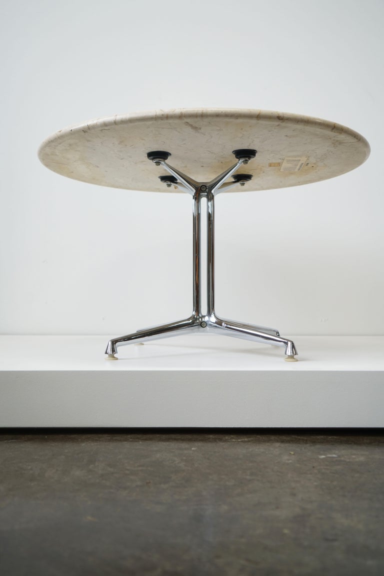 Herman Miller La Fonda Coffee Table by Charles and Ray Eames, Marble Top In Good Condition For Sale In Chicago, IL