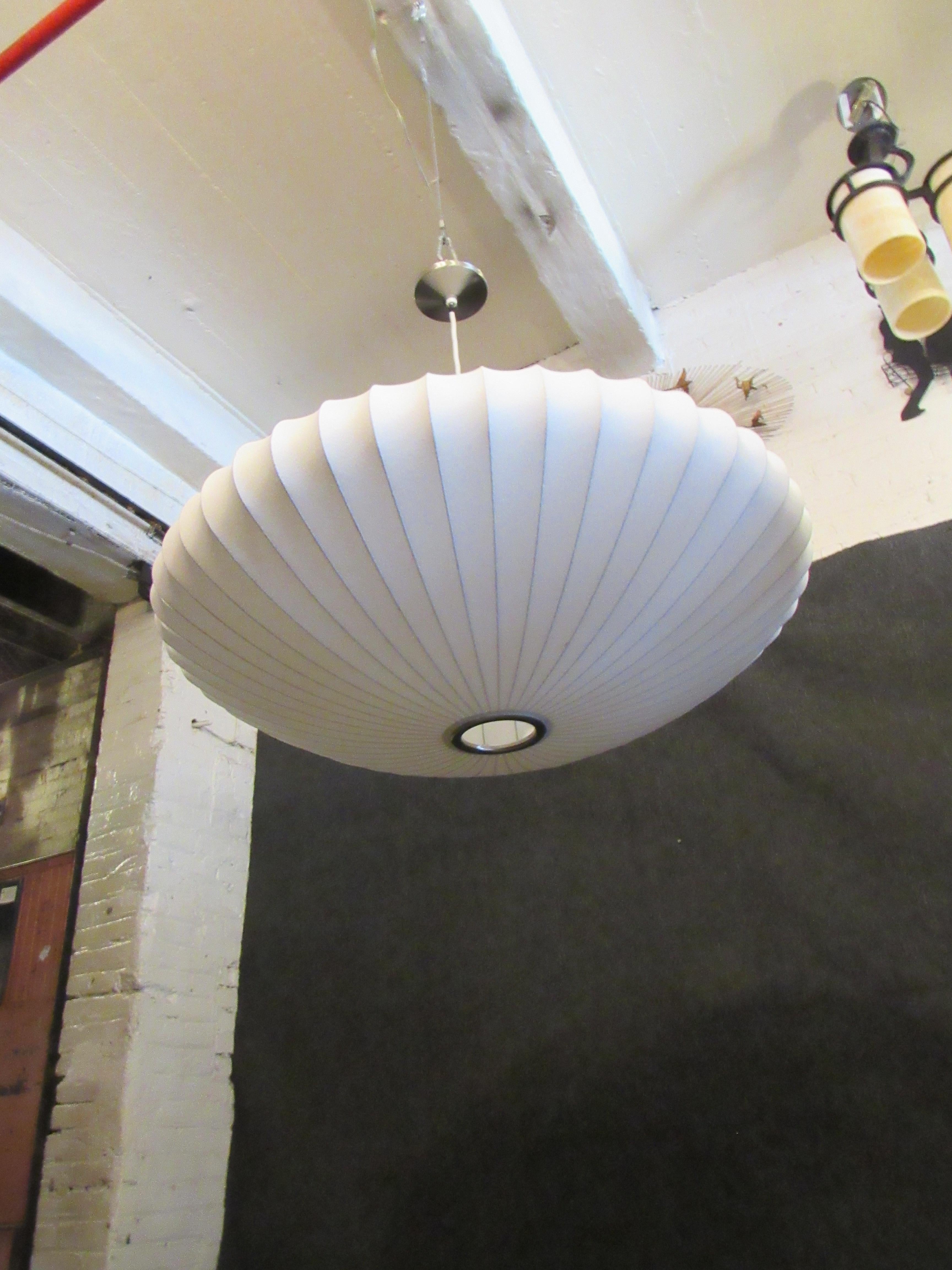 Metal Herman Miller Large Nelson Saucer Bubble Pendant