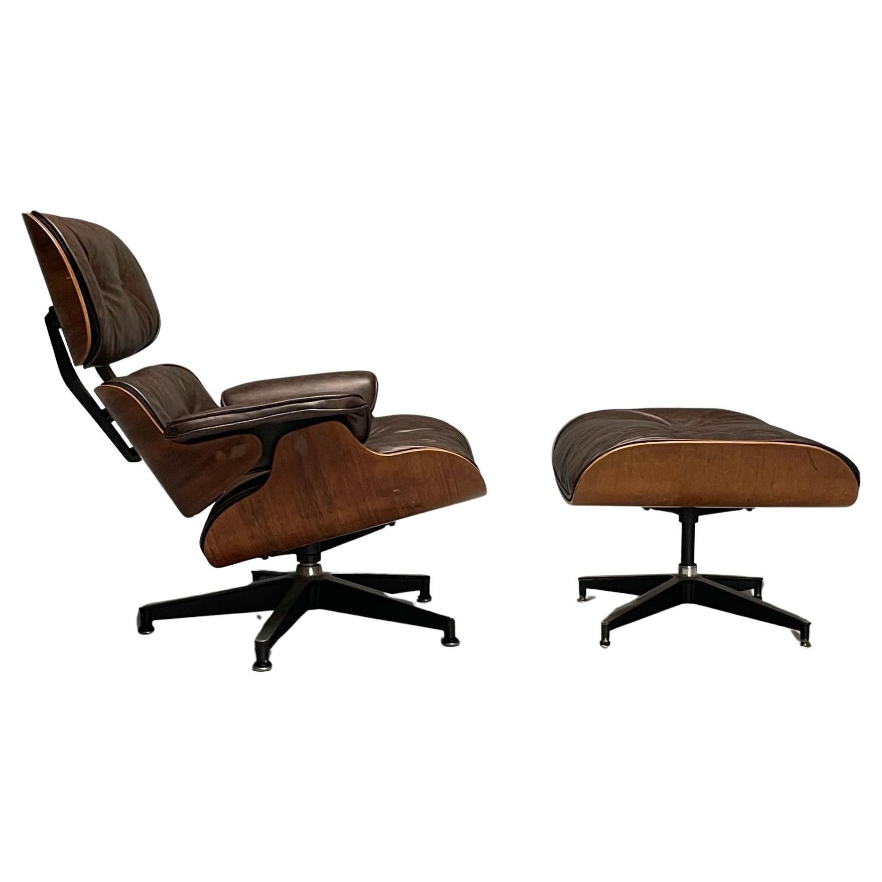 Herman Miller, Mid-Century Modern, Eames Lounge Chair, Ottoman, USA, 1960s