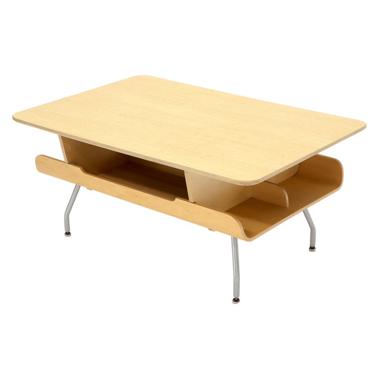 Herman Miller Molded Plywood Magazine Rack Coffee Table For Sale At 1stdibs