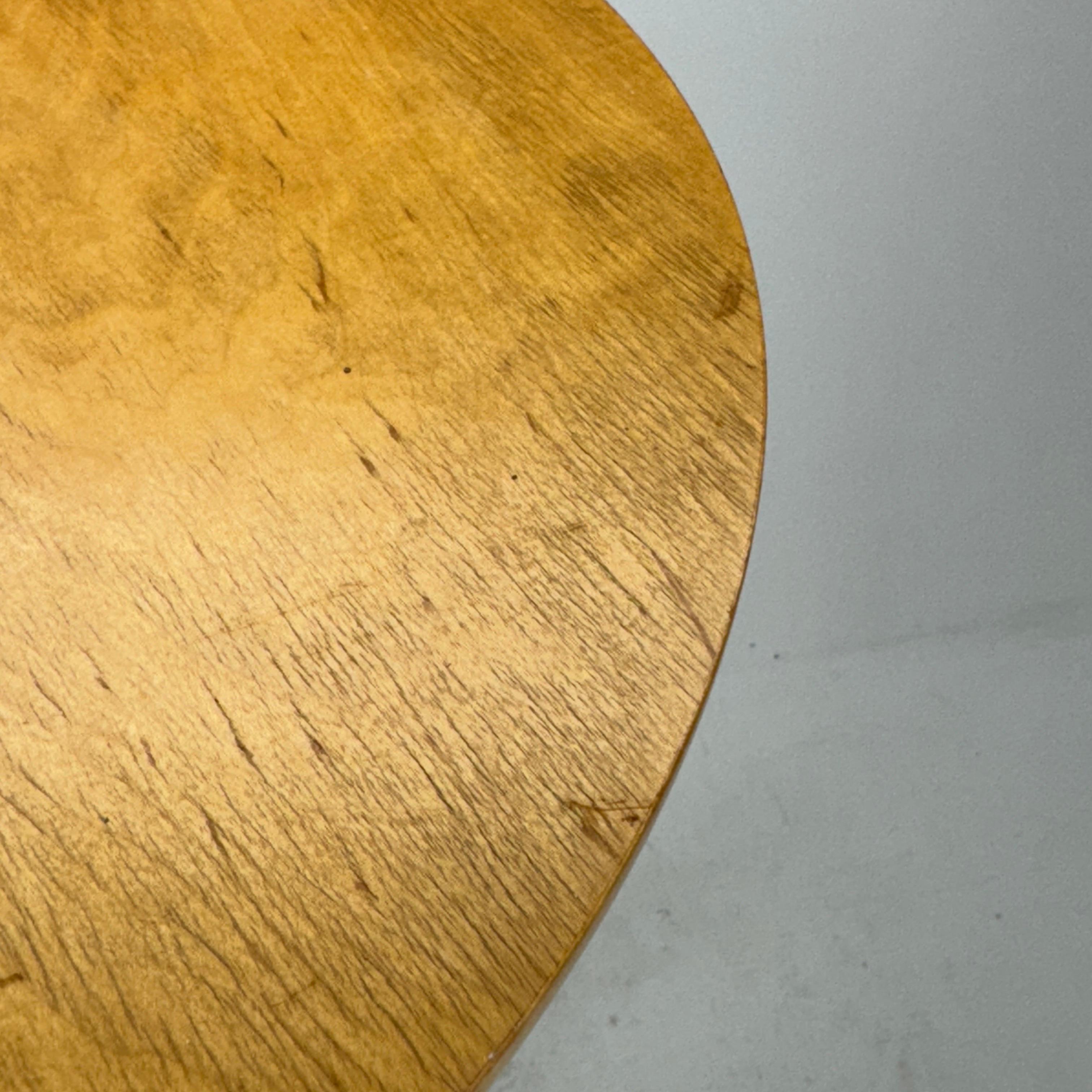Herman Miller Nelson Pedestal Light Ash Side Table For Sale 7