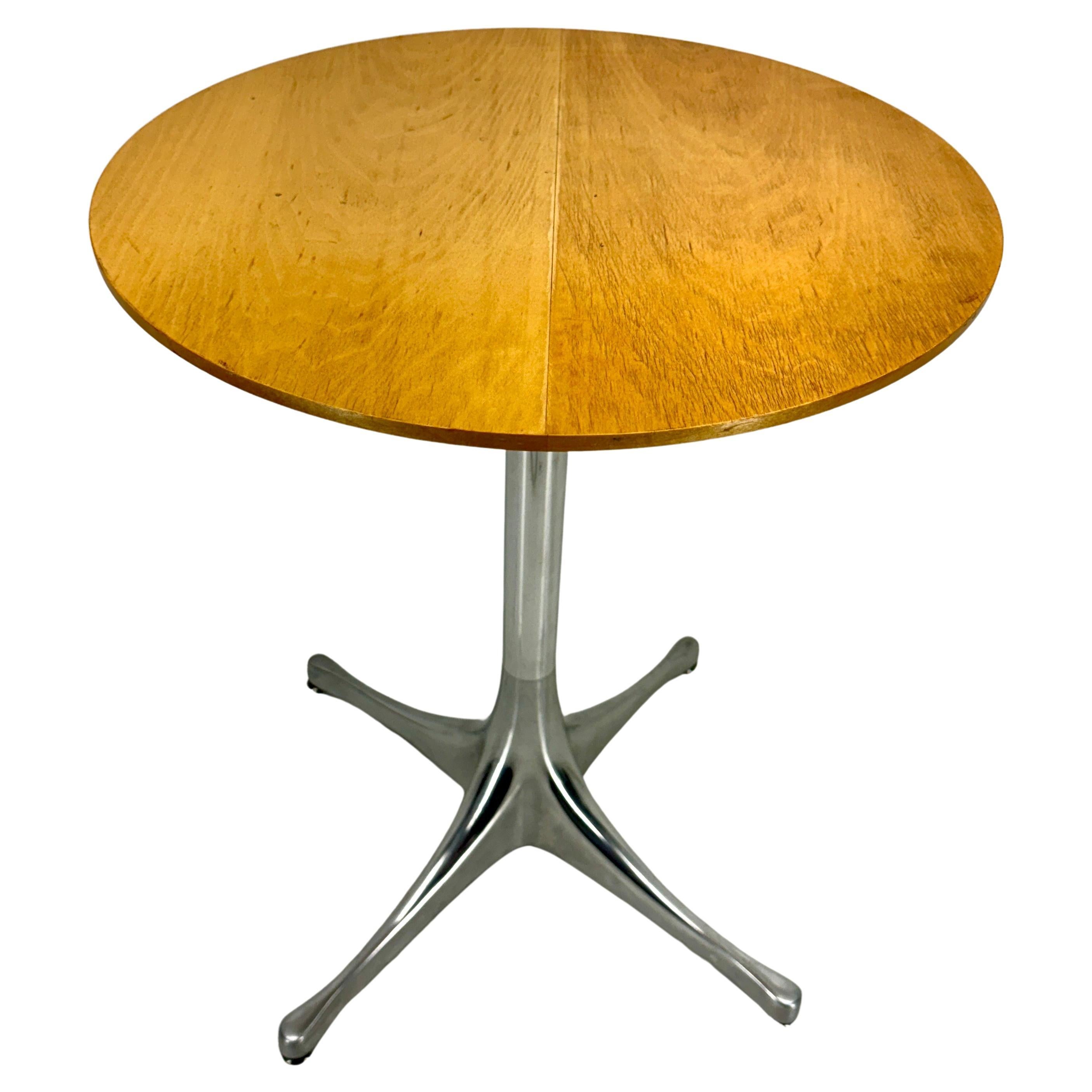 American Herman Miller Nelson Pedestal Light Ash Side Table
