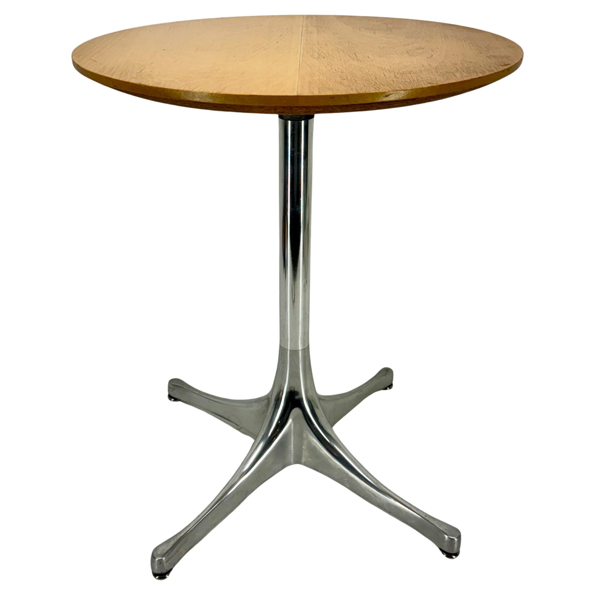 Herman Miller Nelson Pedestal Light Ash Side Table In Good Condition For Sale In Haddonfield, NJ