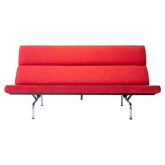 Used Herman Miller Red Eames Compact Sofa, circa 2008