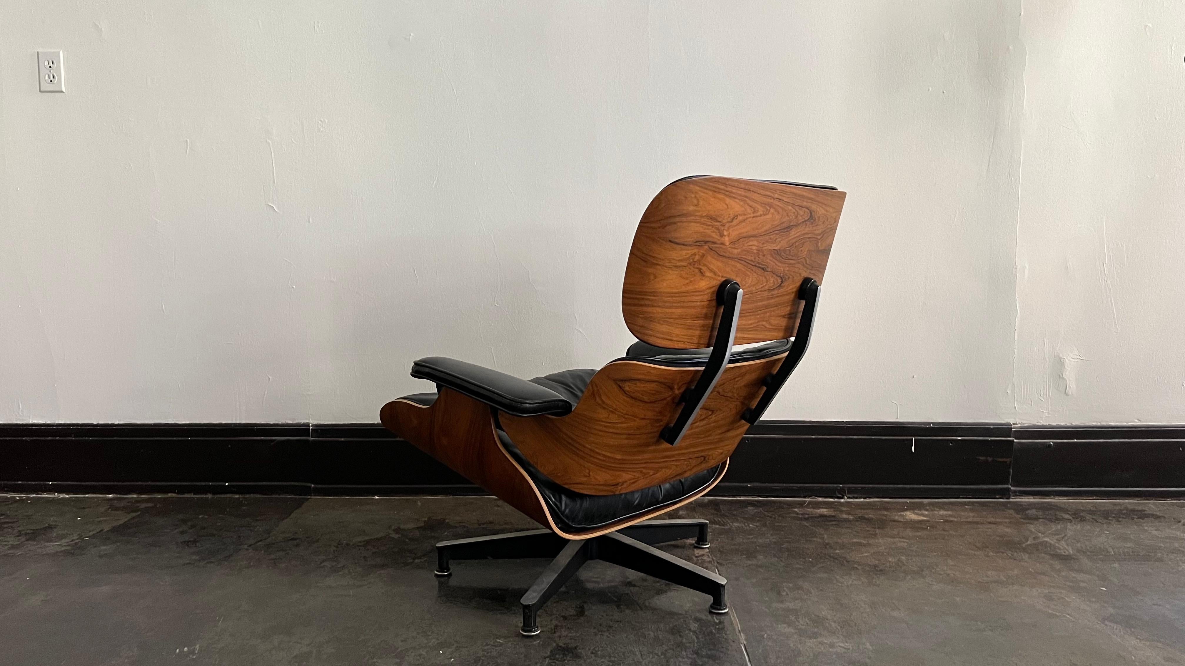 Herman Miller Rosewood Eames Lounge Chair 1960s For Sale 1