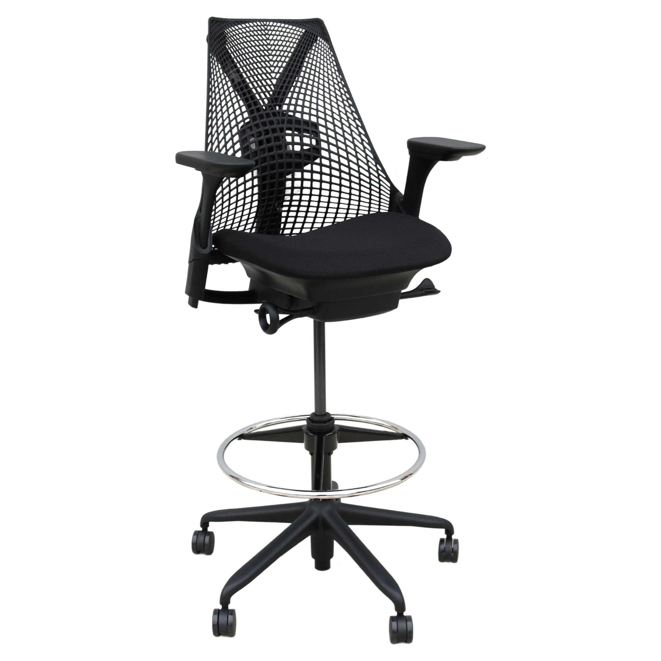 Herman Miller Sayl Ergonomic Black Stool Chair Fully Adjustable Brand New