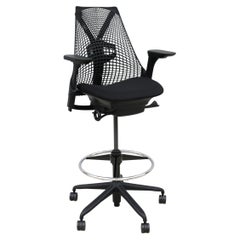 Chaise de tabouret ergonomique noire Sayl entièrement réglable Herman Miller, neuve