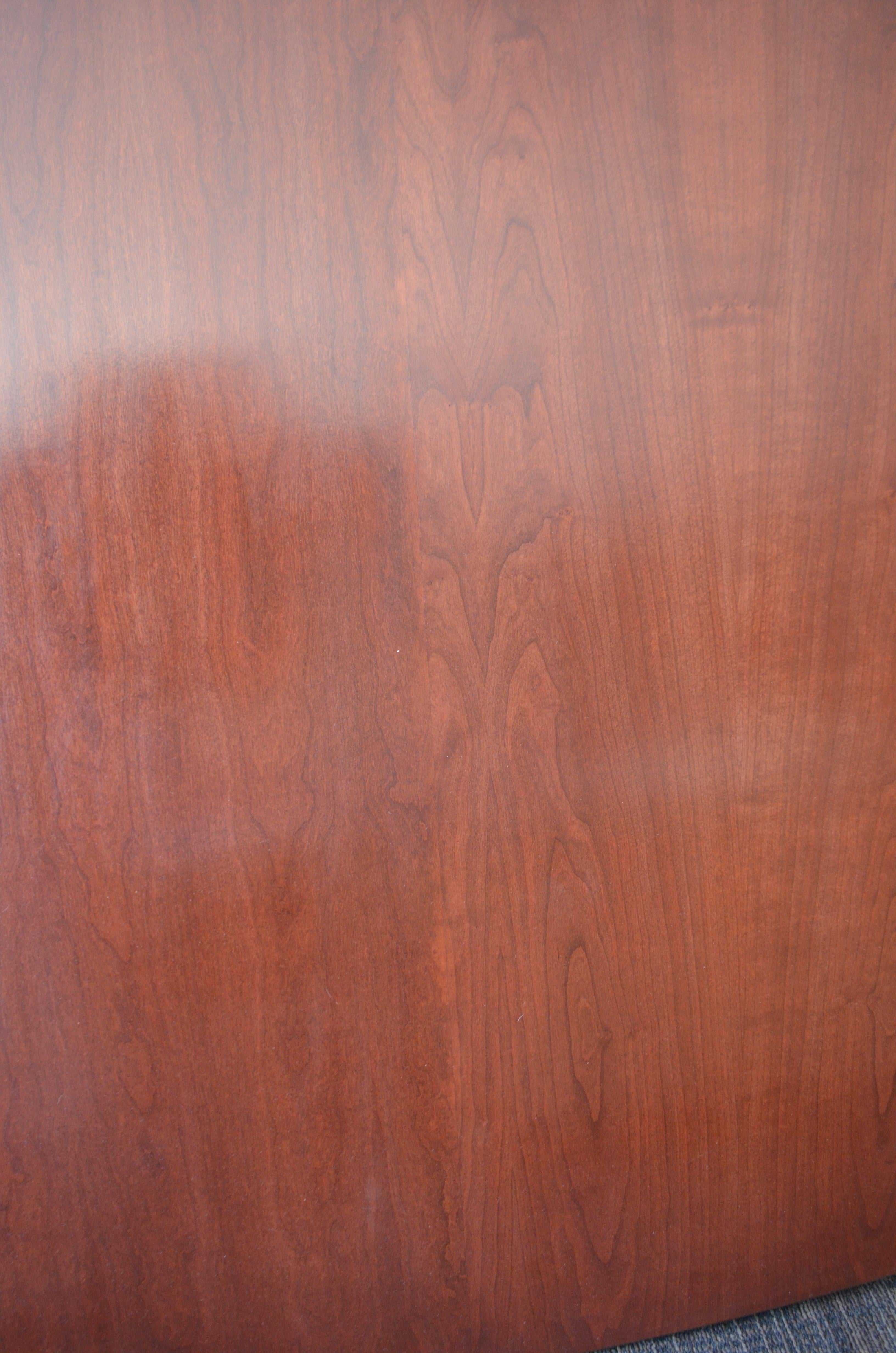 Rubber Herman Miller Segmented Conference Table with Aluminum Base