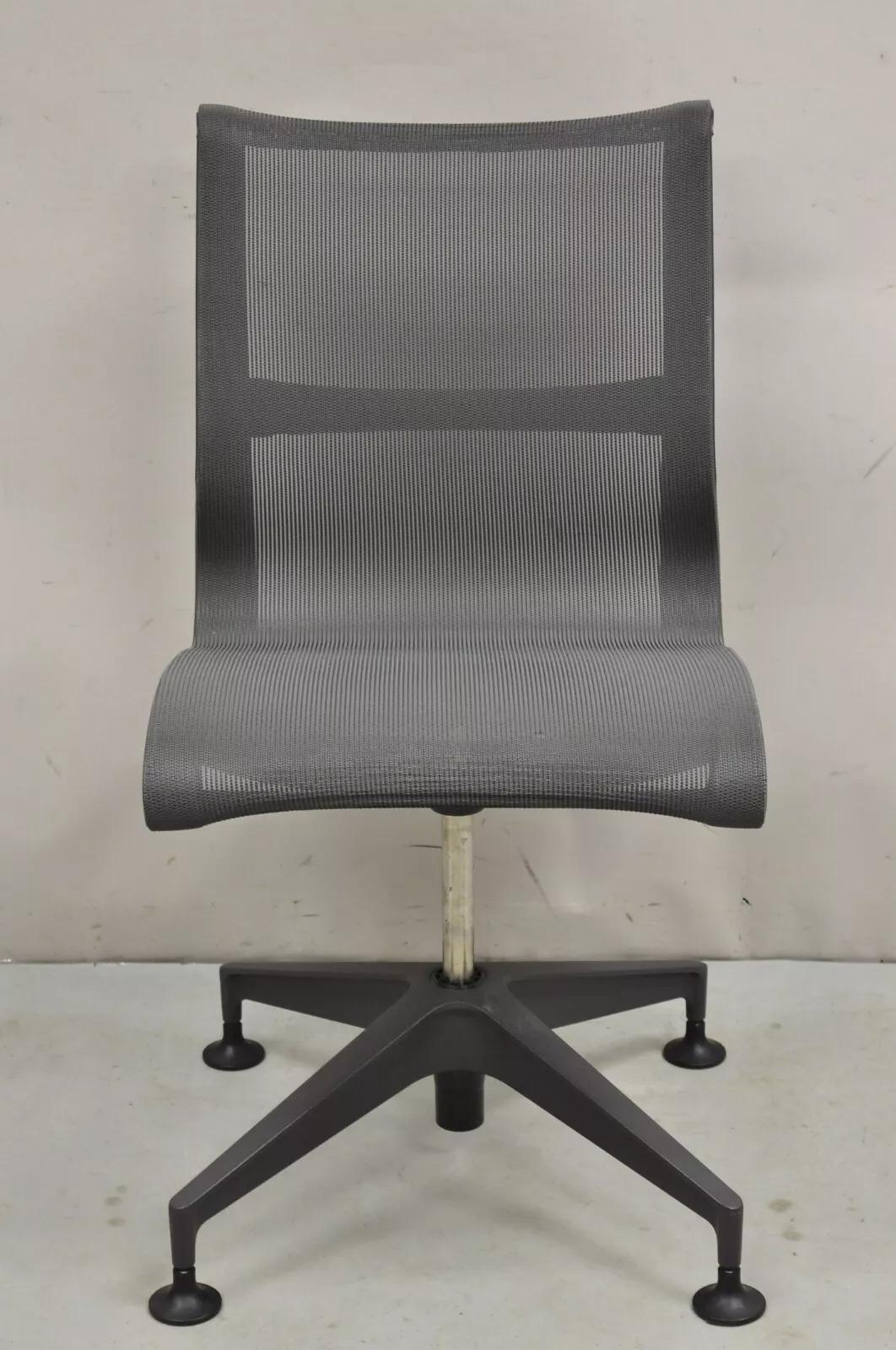 Unknown Herman Miller Setu Side Chair Metal Mesh Desk Office Swivel Chair - Set of 6