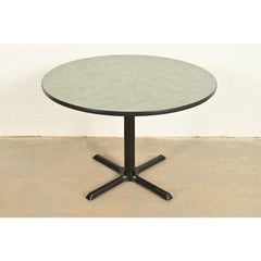 Herman Miller Style Modern Round Pedestal Dining Table or Game Table