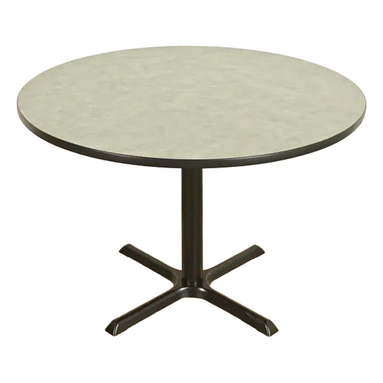 Herman Miller Style Modern Round Pedestal Dining Table or Game Table