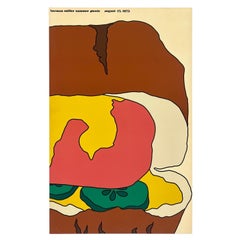 HERMAN MILLER SUMMER PICNIC 1973 Original Vintage Poster Hand Signed in Ink