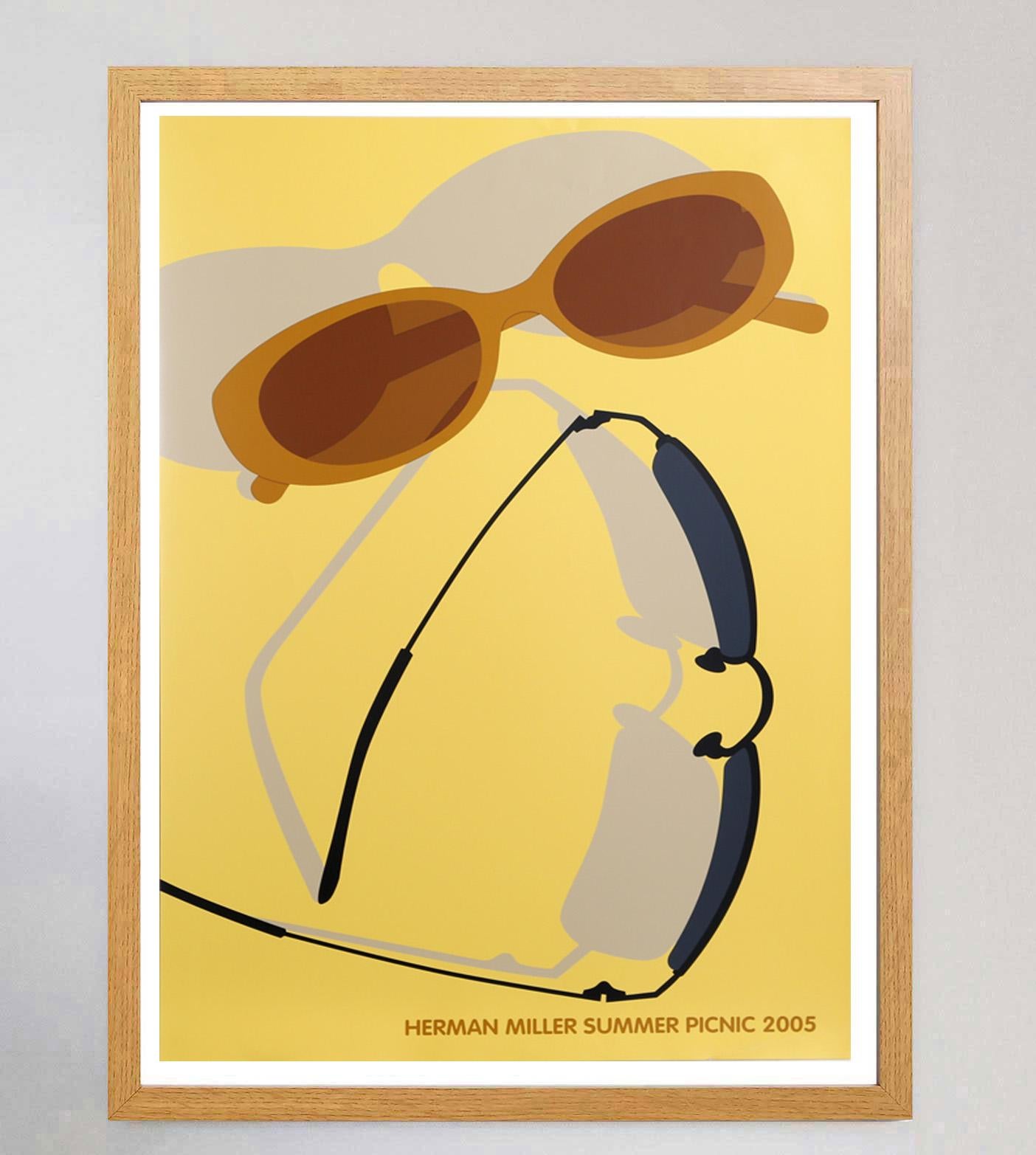 Herman Miller Sommer-Picknick 2005 Original-Vintage-Poster (amerikanisch) im Angebot
