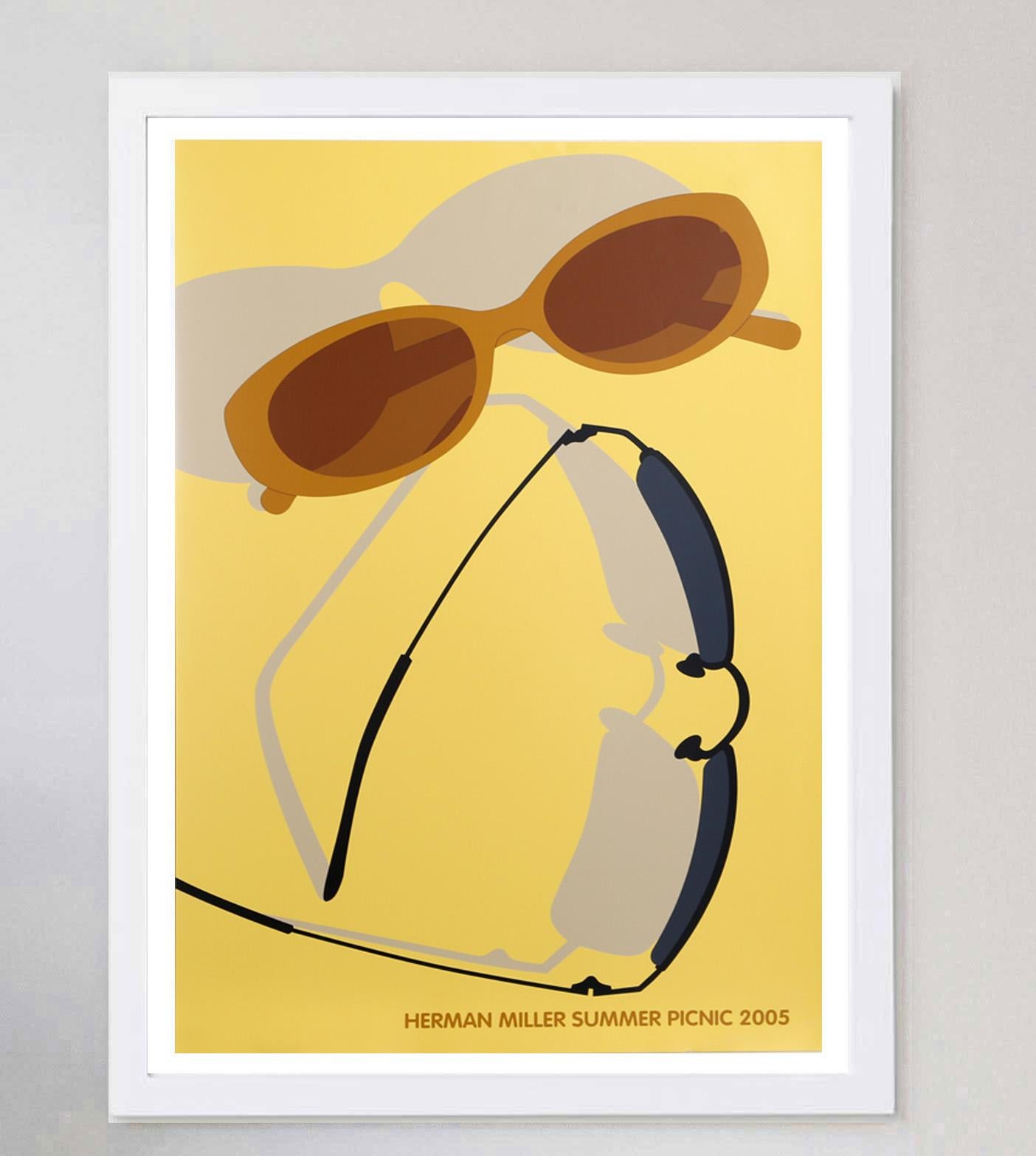Herman Miller Sommer-Picknick 2005 Original-Vintage-Poster im Zustand „Gut“ im Angebot in Winchester, GB