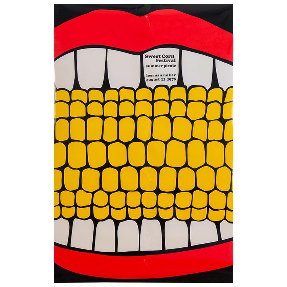 Herman Miller Summer Picnic Sweet Corn Festival Poster by Stephen Frykholm