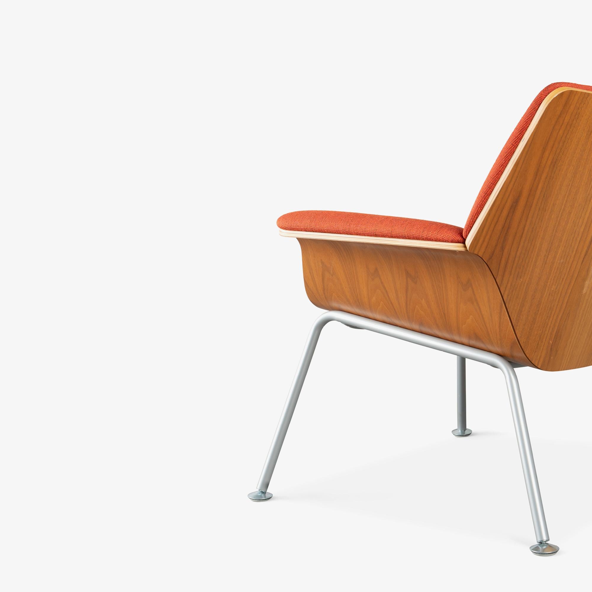 Herman Miller Swoop Plywood Lounge Chairs in Terra Cotta by Brian Kane, Pair 3