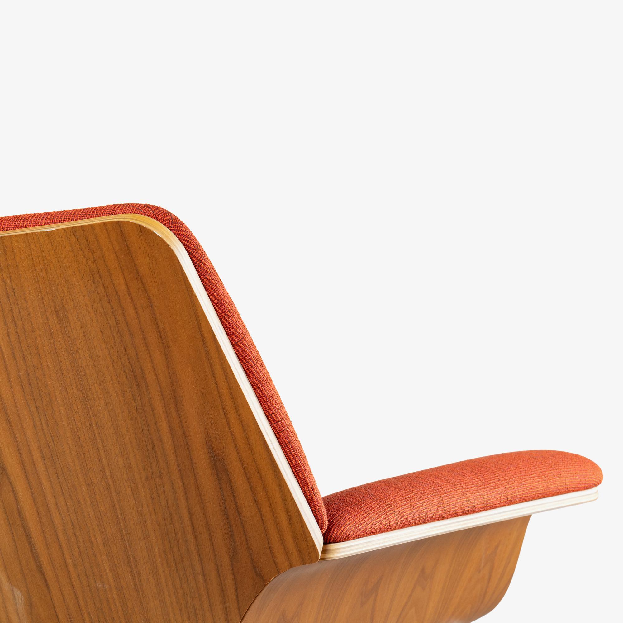 Herman Miller Swoop Plywood Lounge Chairs in Terra Cotta by Brian Kane, Pair 7