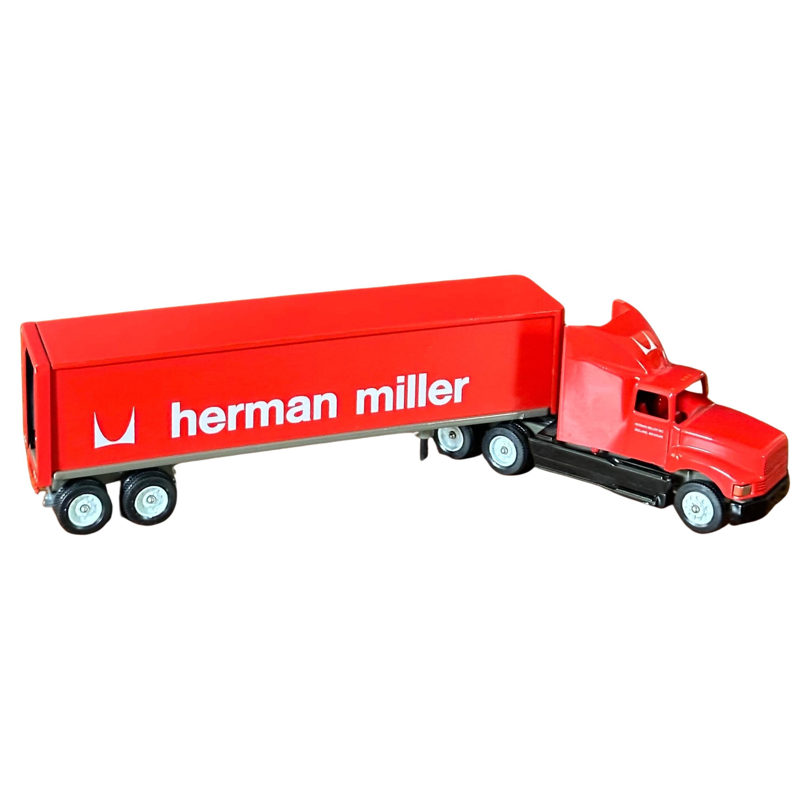 "Herman Miller" Tractor Trailer Truck Toy with Original Box by Winross USA For Sale
