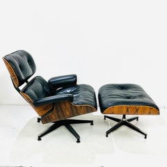 Chaise longue Eames Vintage A Miller avec ottoman