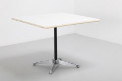 Herman Miller White Top Side Coffee Table or Dining Table, 1970s