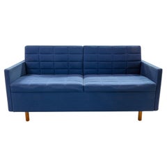 Herman Miller x Geiger International Tuxedo Classic Blau Settee Loveseat