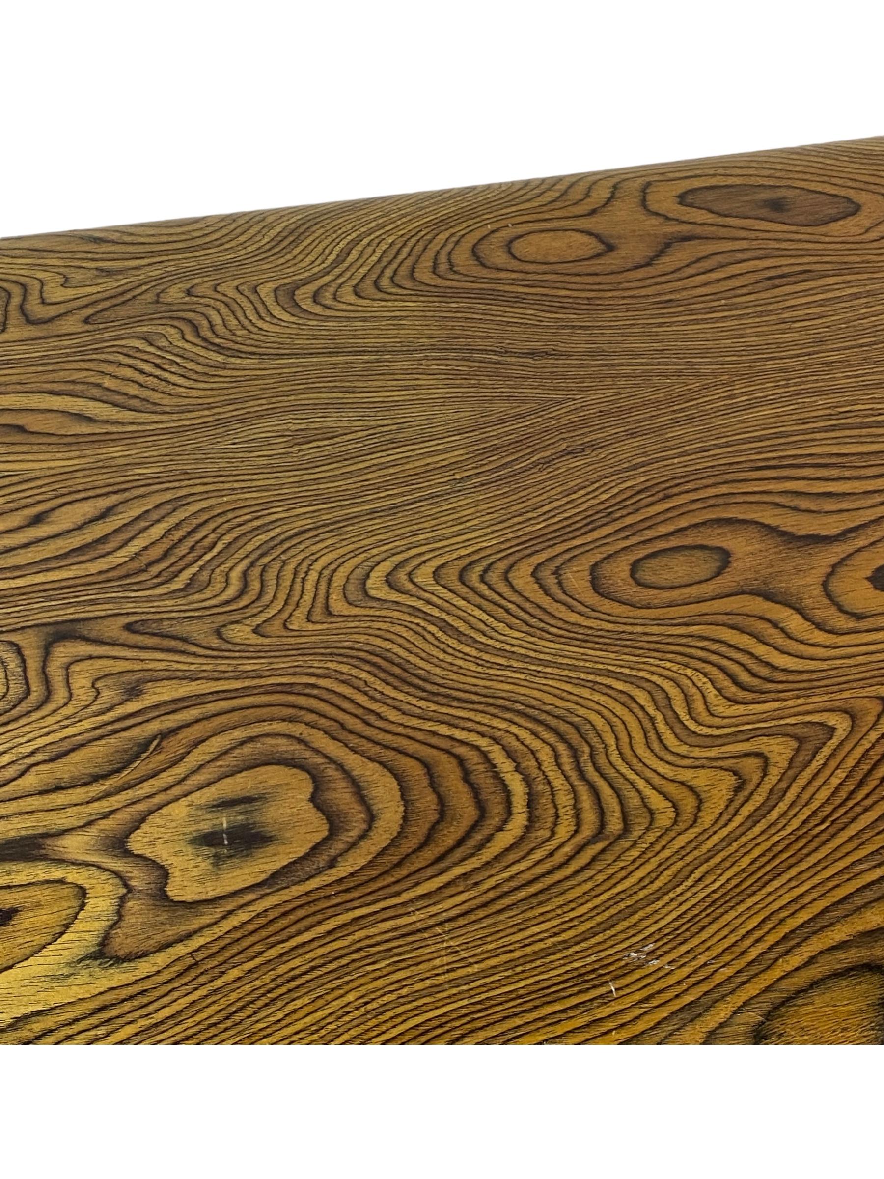 Herman Miller Zebra Wood and Chrome Desk Designed by Peter Protzman 4