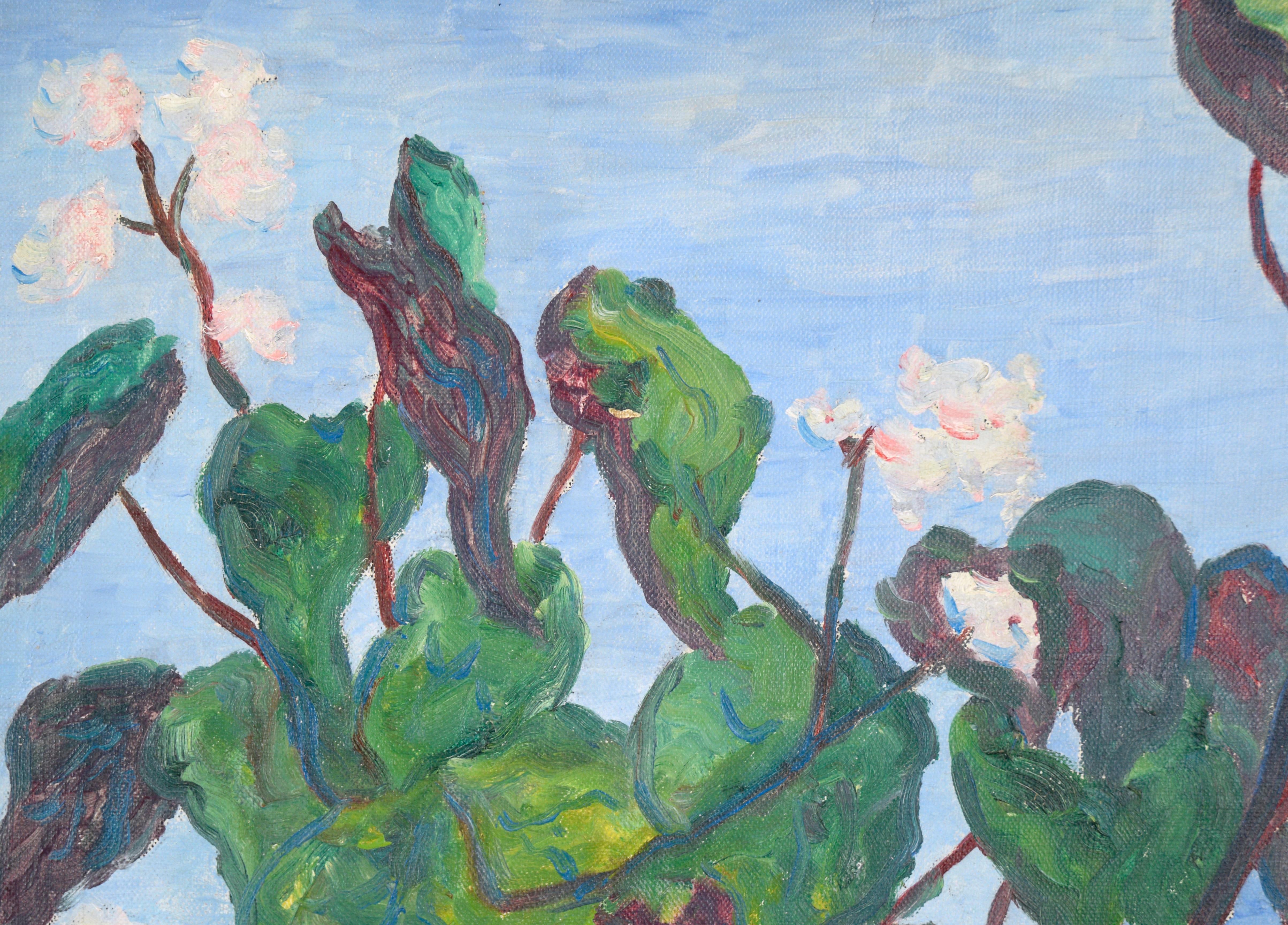 Nature morte « Fruit and Flowers » avec fruits en pierre d'Herman Oliver Albright 2