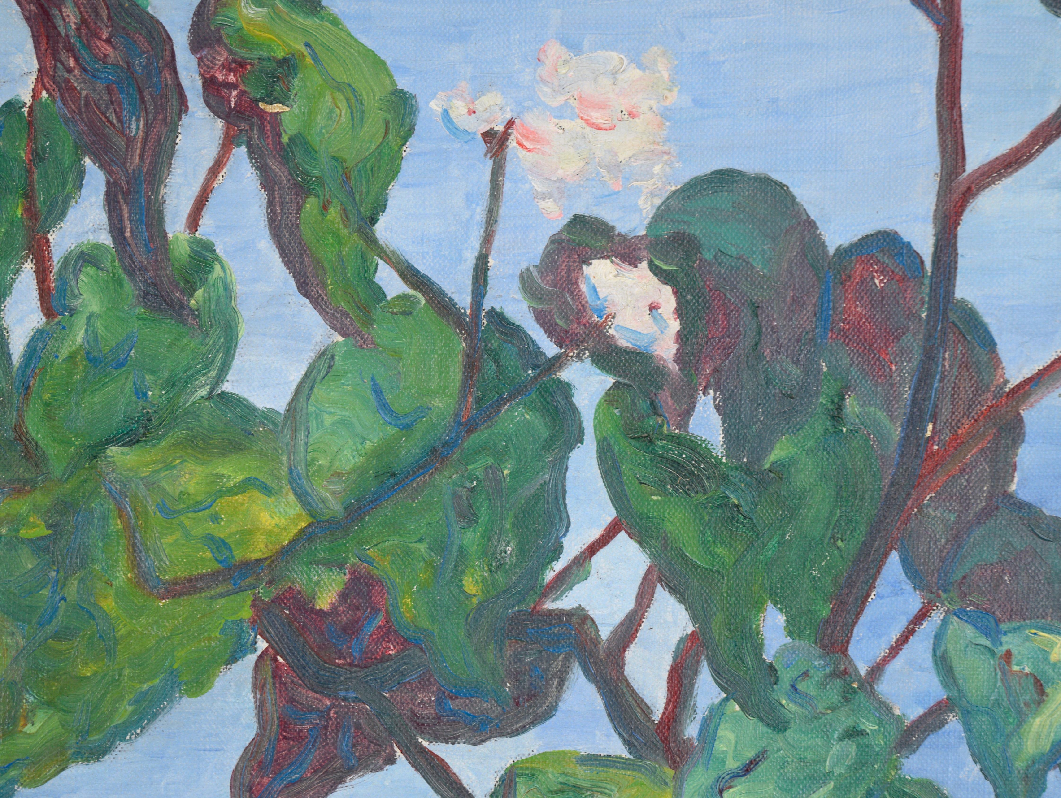 Nature morte « Fruit and Flowers » avec fruits en pierre d'Herman Oliver Albright 8