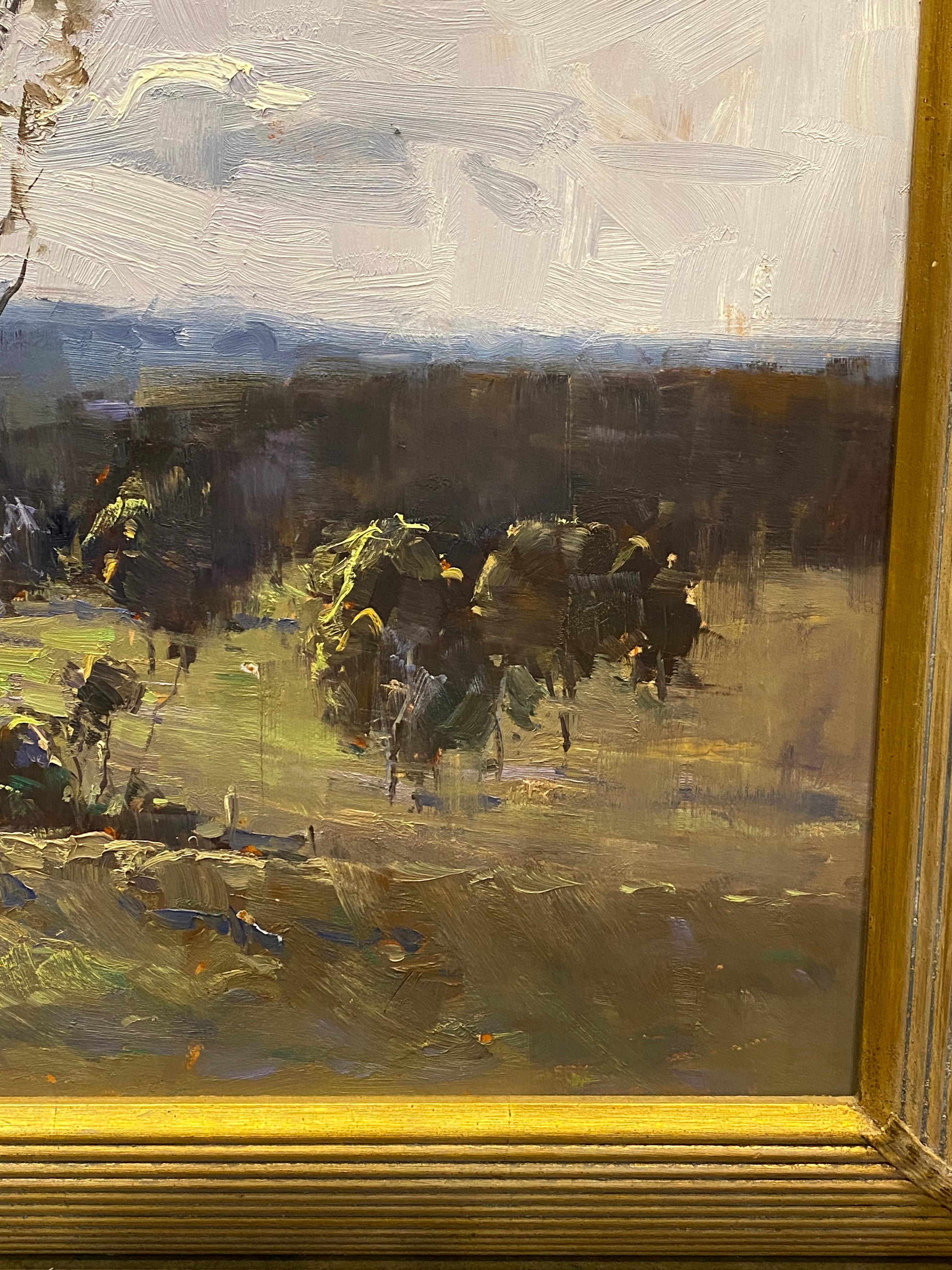 Herman Pekel (Impressionniste australien) Peinture à l'huile sur carton d'un paysage de campagne Excellent état - En vente à MELBOURNE, AU