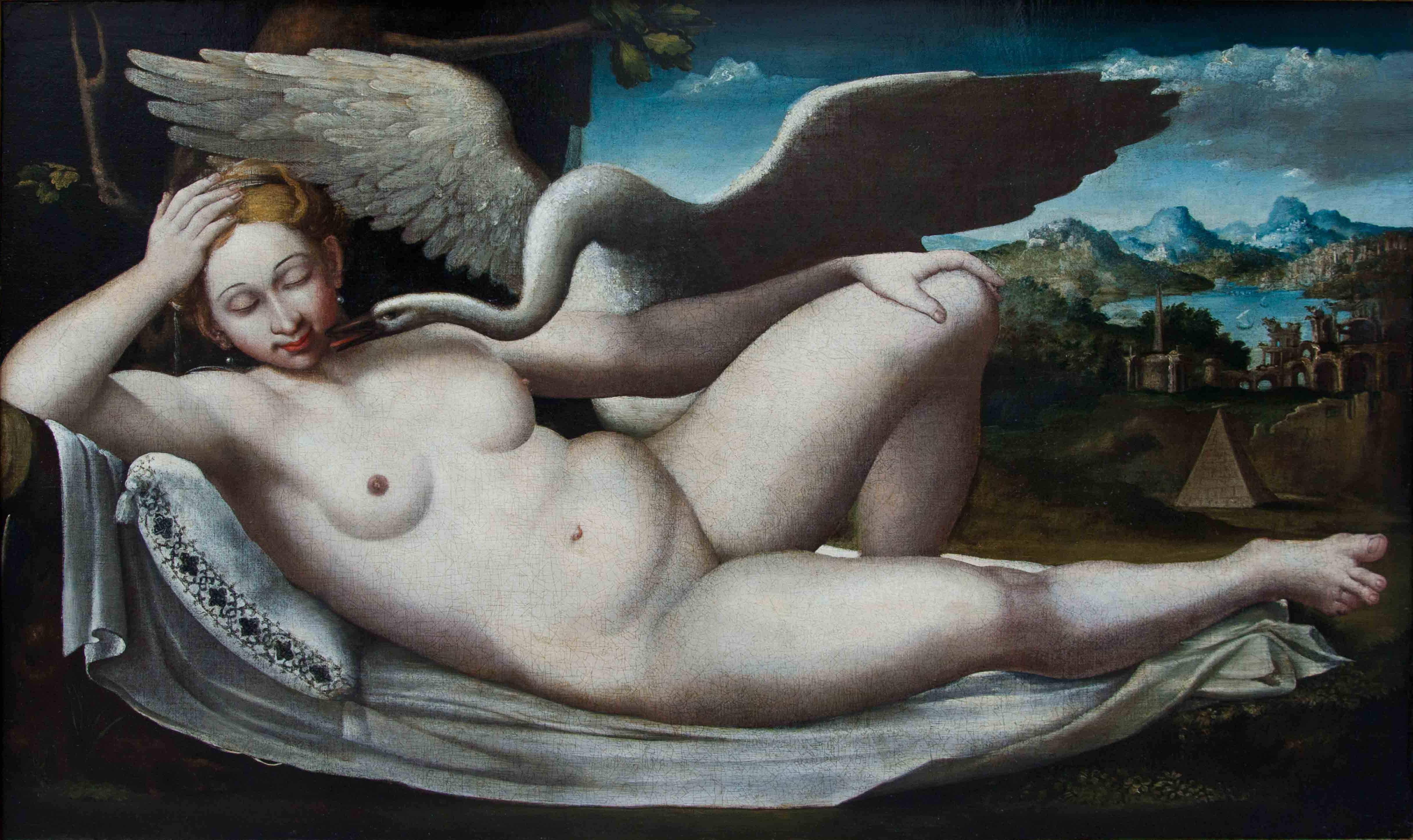 Herman Posthumus (Frise orientale, 1512/1513 - Amsterdam, 1588), Leda en vente 11