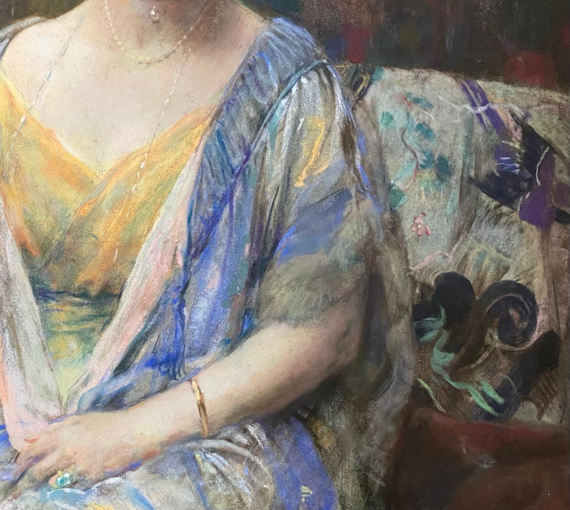 Signora sul divano' di Herman Richir (1866 - Bruxelles - 1942) in vendita 11