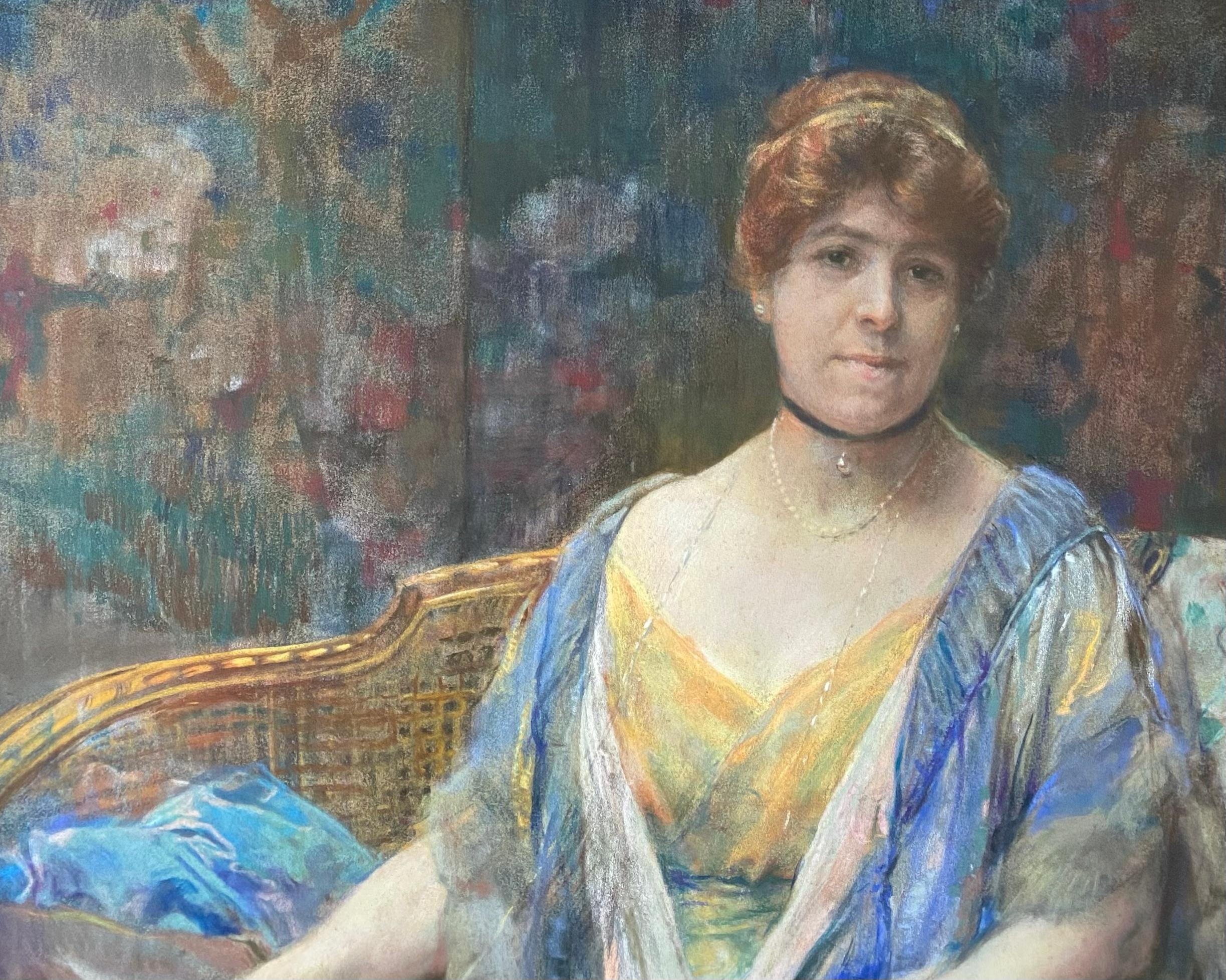 Signora sul divano' di Herman Richir (1866 - Bruxelles - 1942) in vendita 4