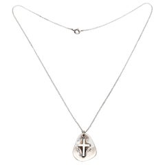 Herman Roth Sterling Silver Cross Pendant with Chain