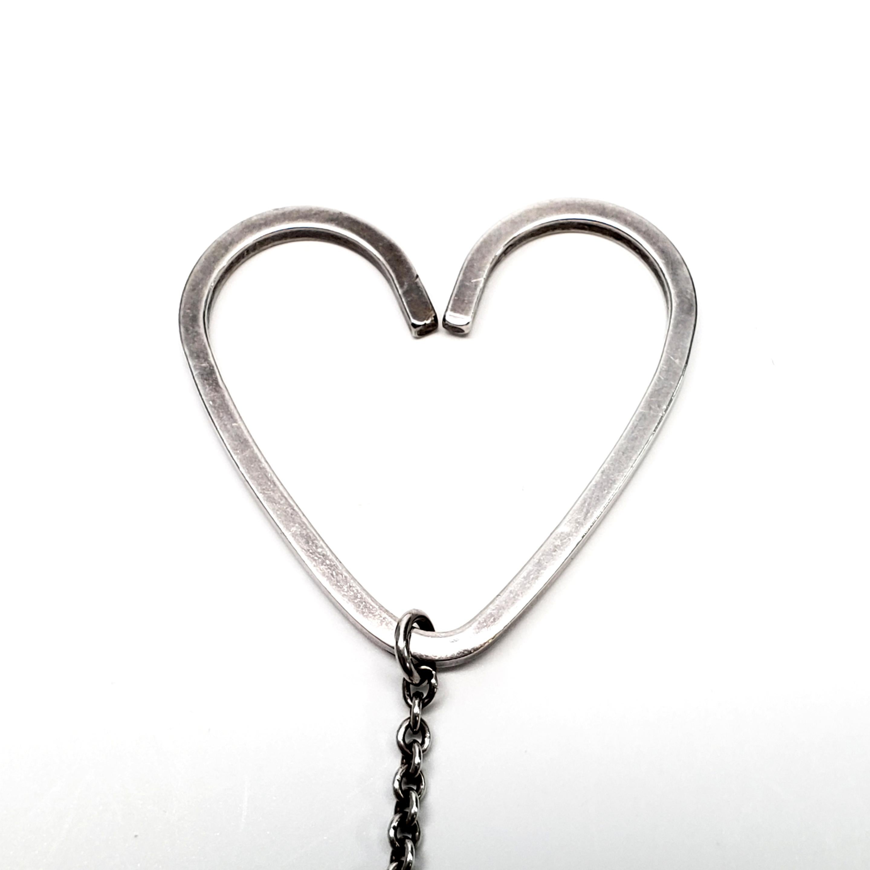 Women's Herman Roth Sterling Silver Heart Stick Pin