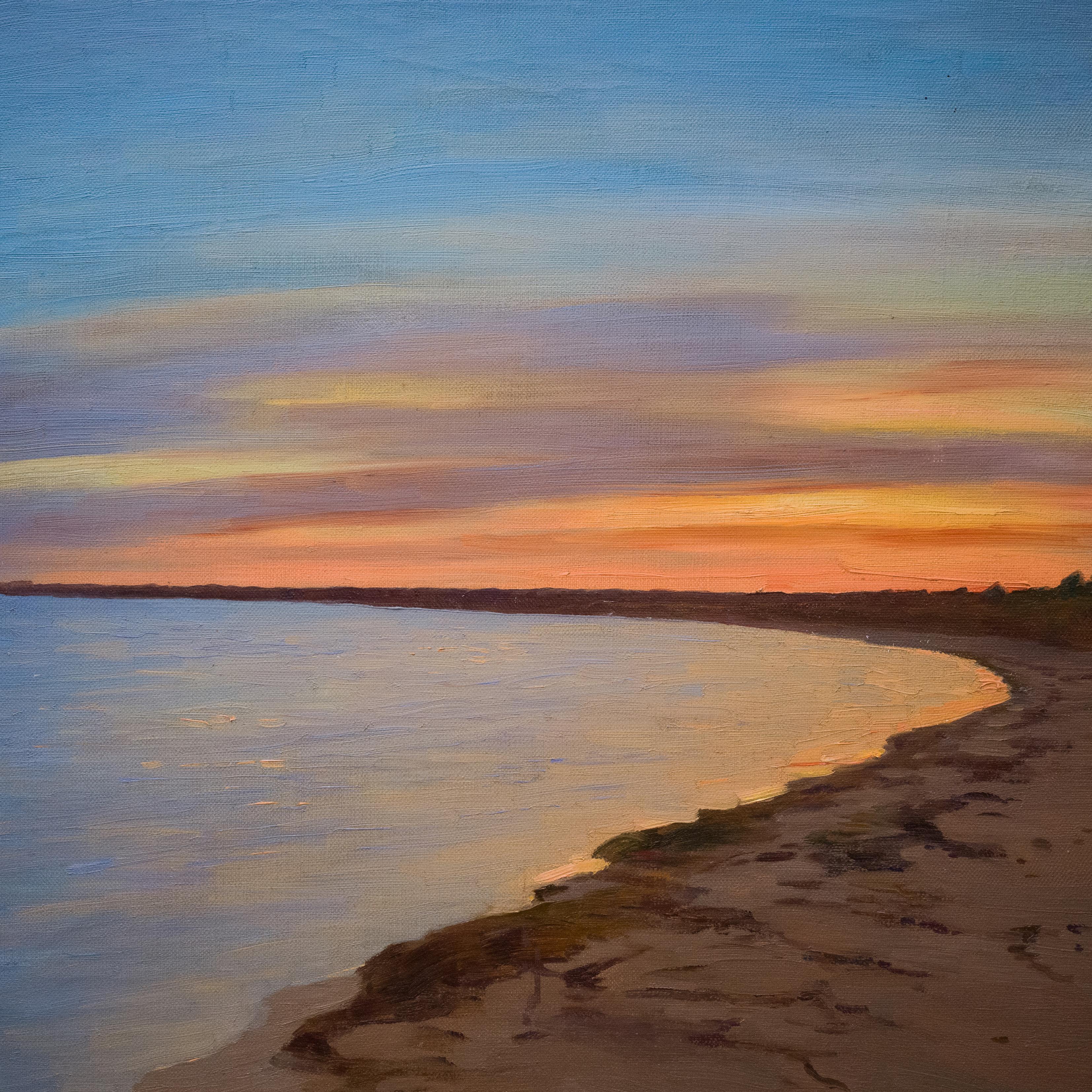 The Beach Curve in the Evening Light des schwedischen Künstlers Herman Österlund, 1920er Jahre im Angebot 3