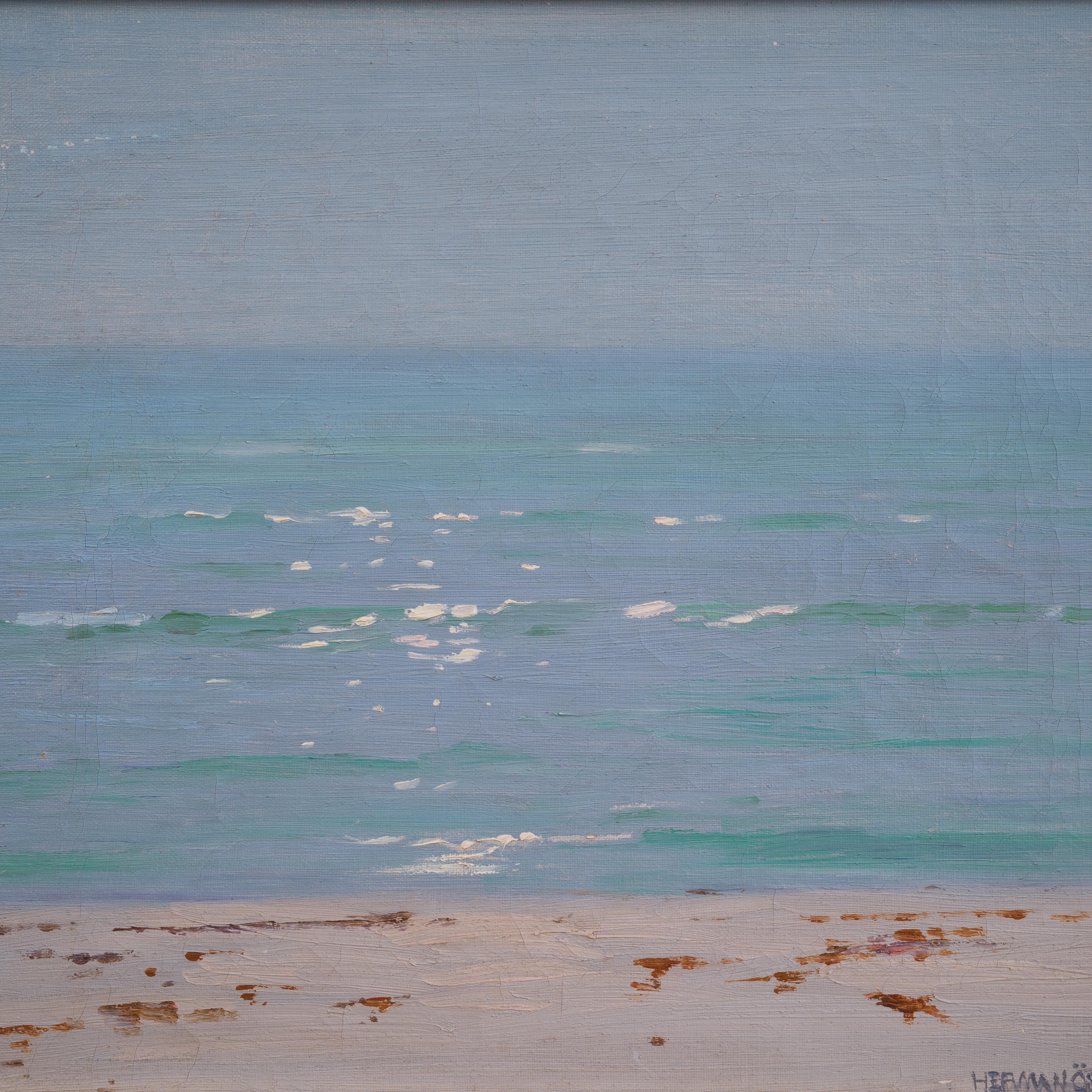 Vista del océano desde la costa oeste por el artista sueco Herman Österlund, 1916 en venta 3