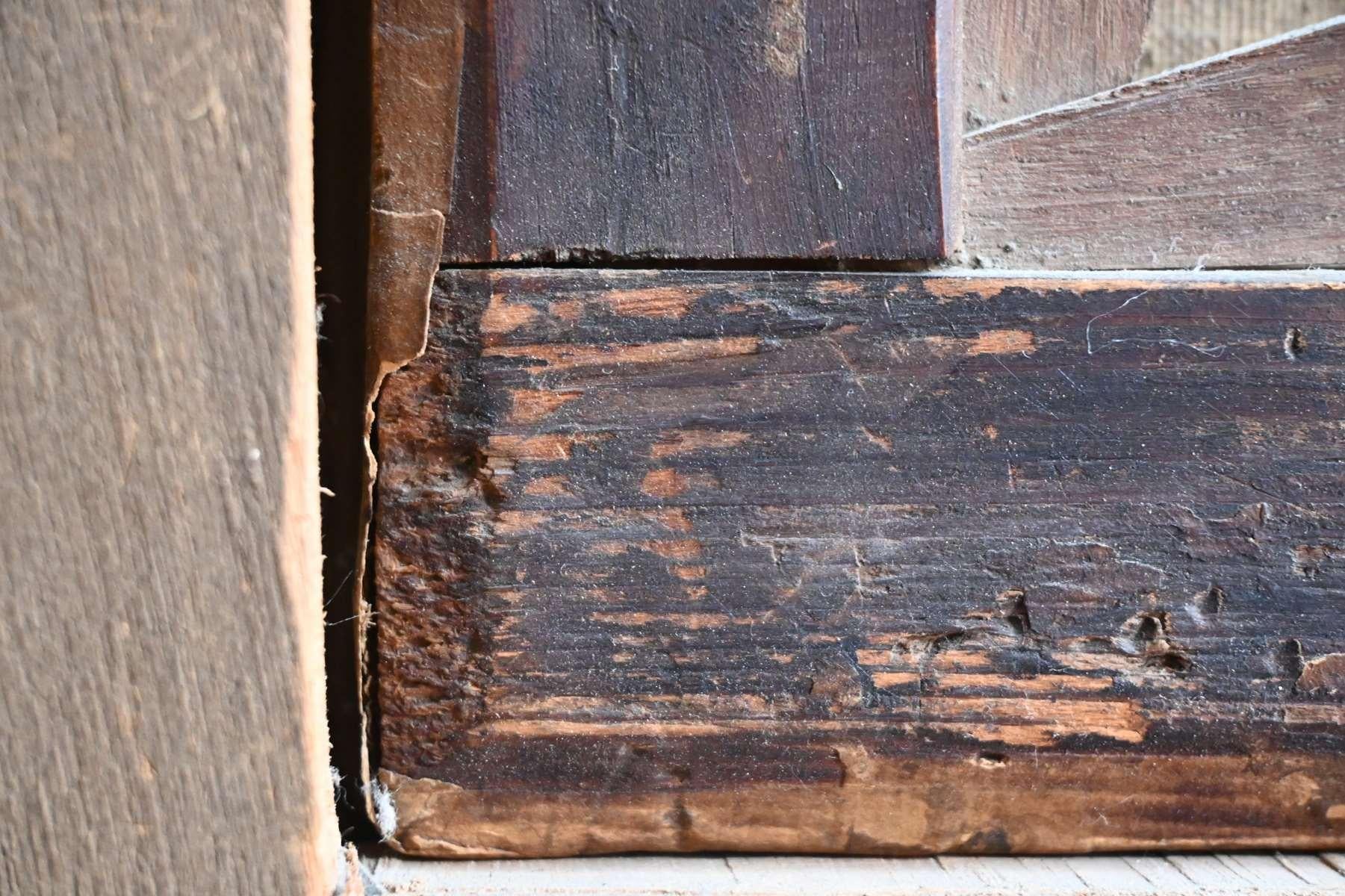 Seguace di H. Van Swanevelt, Pastori e il loro gregge su un sentiero, olio su tela in vendita 5