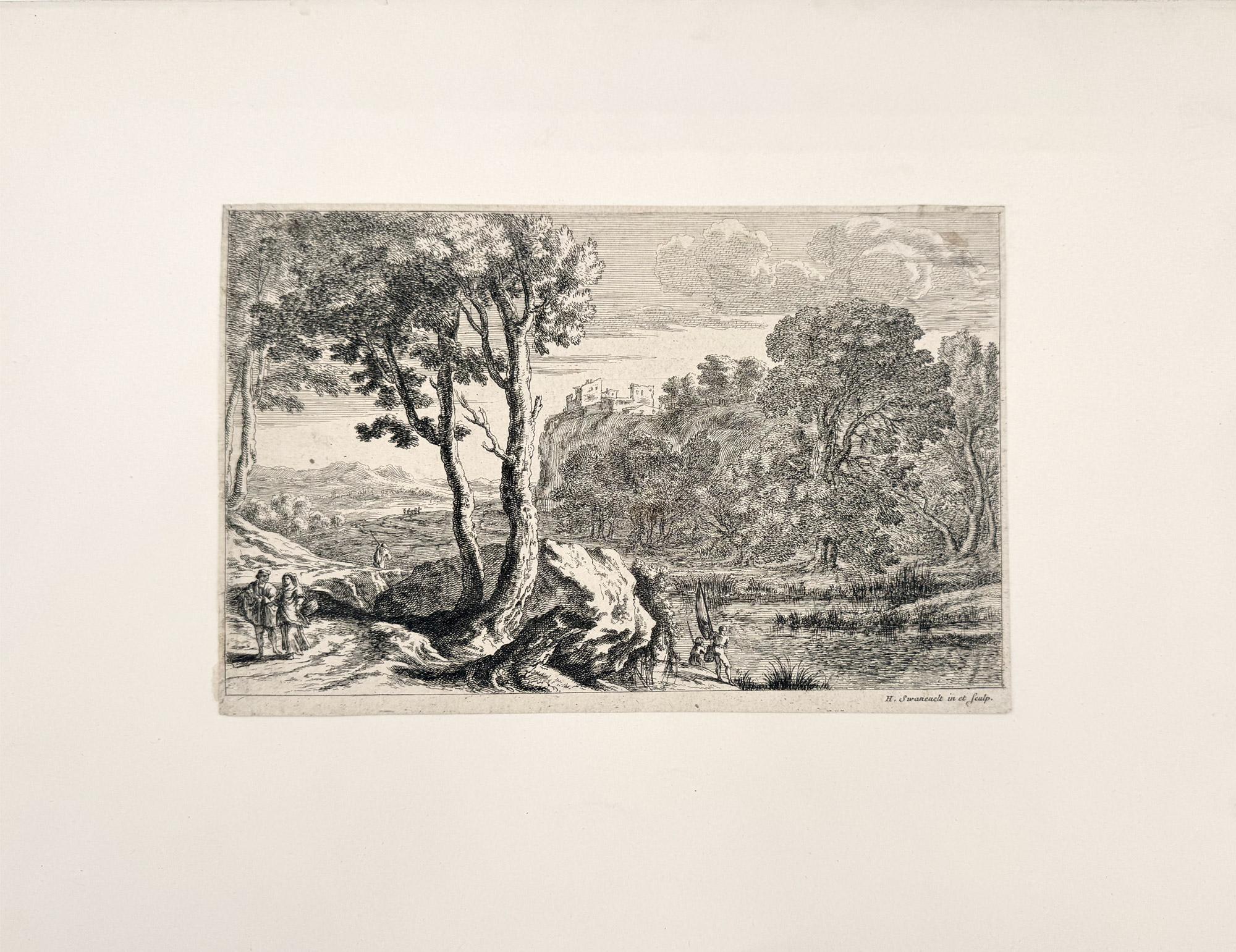 The Anglers - Print by Herman van Swanevelt