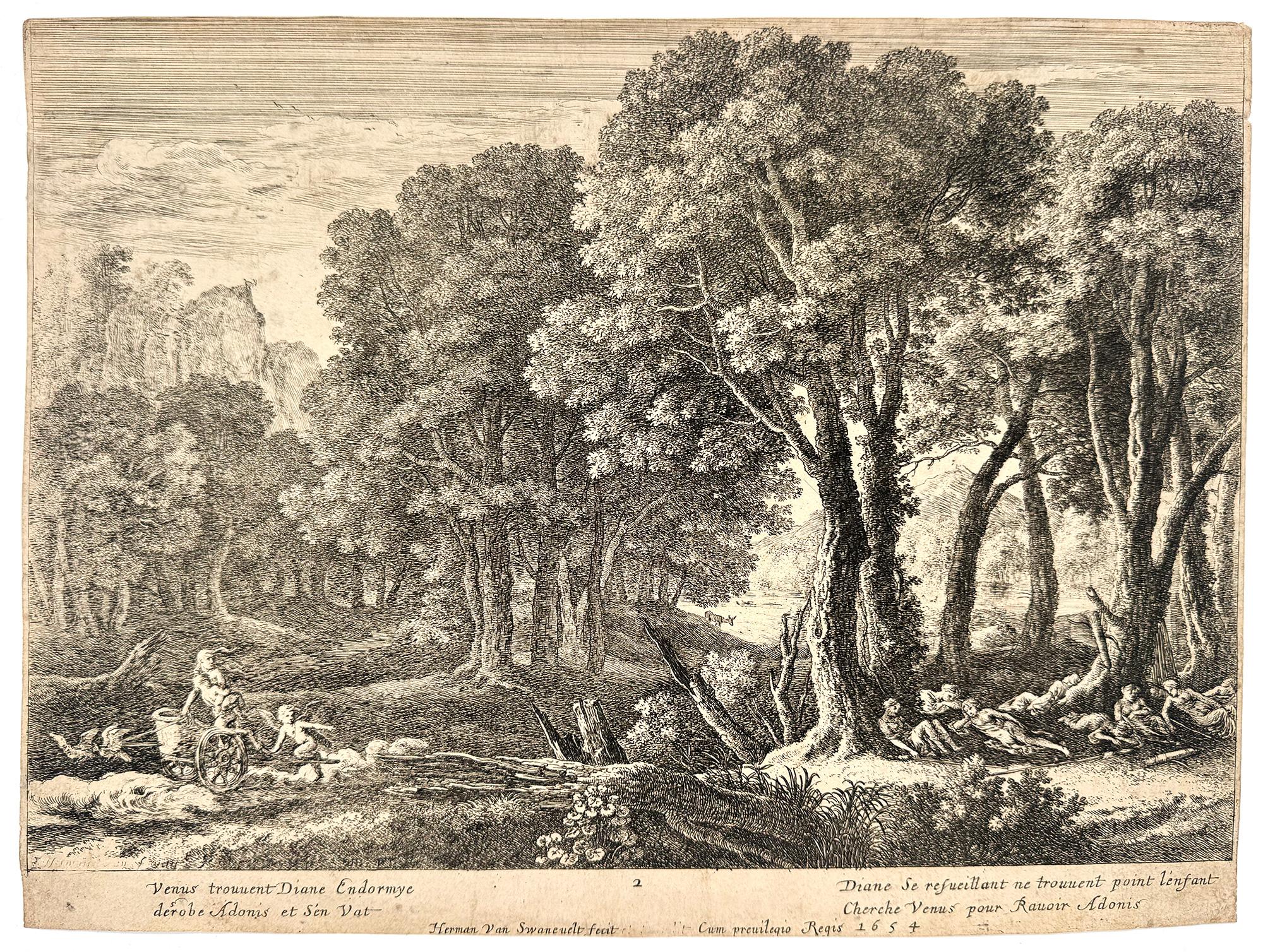 Venus abducting Adonis.; Plate 2 from The Story of Adonis