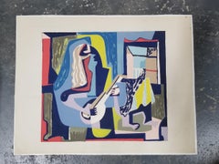 Stampa su legno astratta di Herman Volz