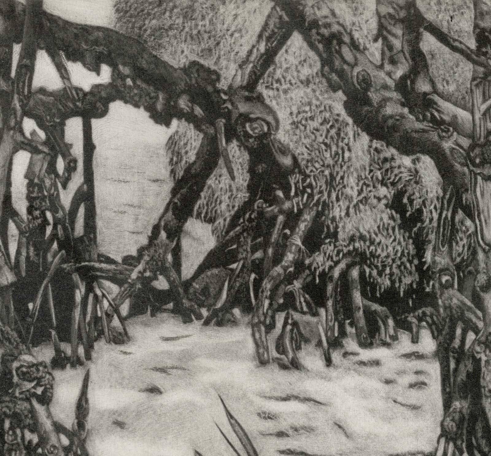 Walking Forest - Print by Herman Zaage