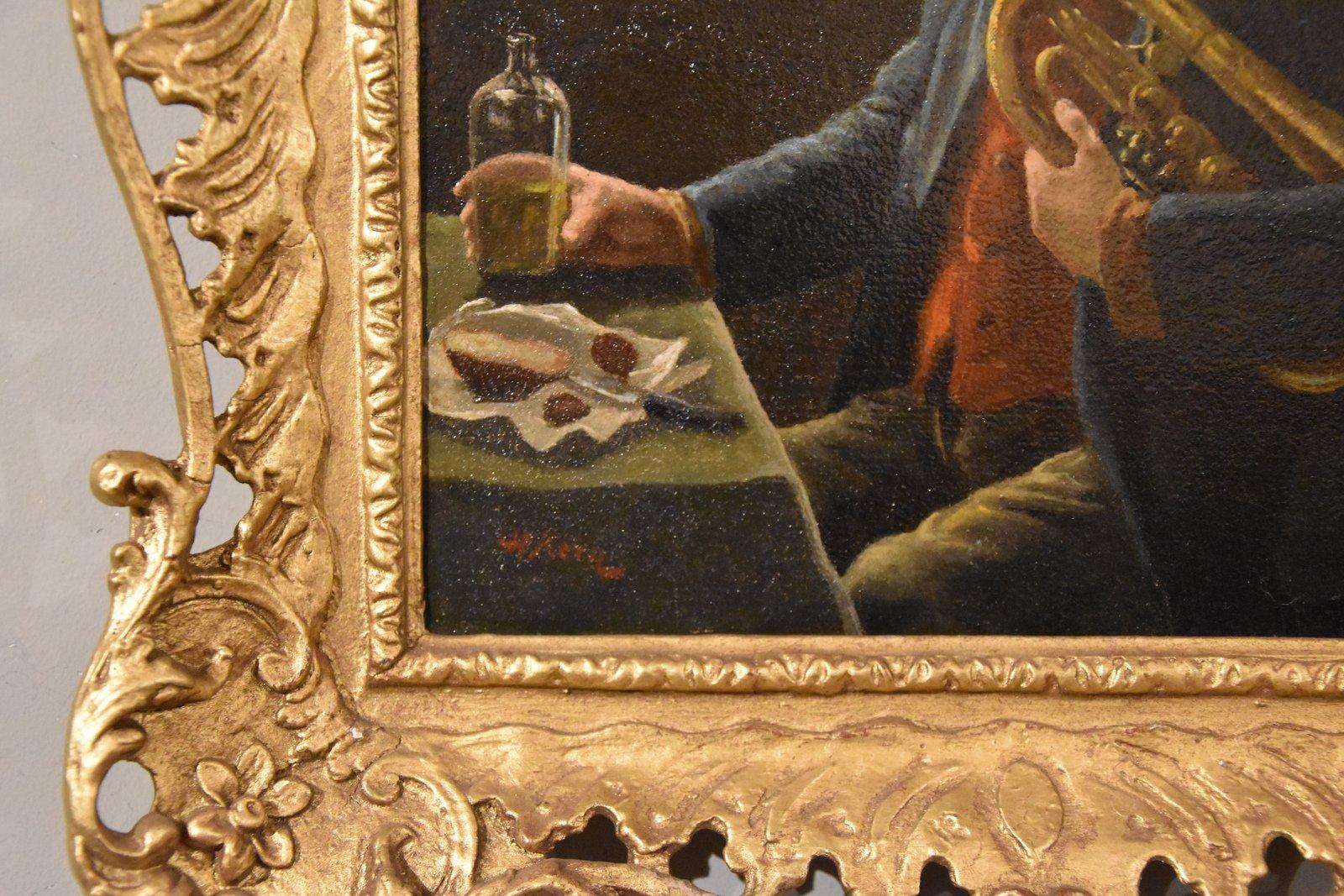 Ölgemälde paar von Hermann Armin Kern 