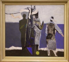 Hermann Bachmann, 1952, "Conversación abstracta", Pintura al óleo.