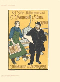 Antique 1897 Hermann Behrens 'C.C. Meinhold & Sohne' 