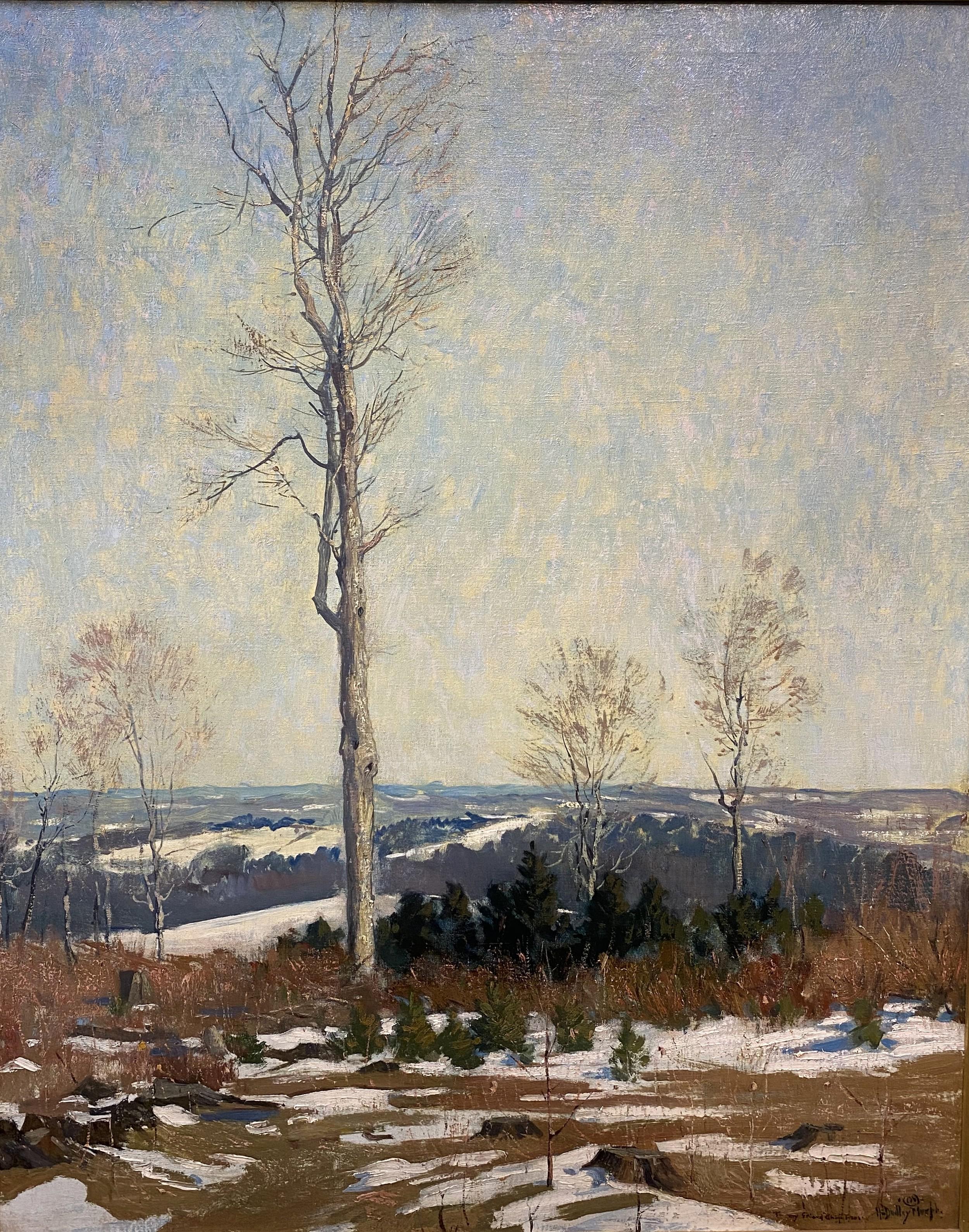 Paesaggio di marzo vicino al monte Monadnock - Art Impressionismo americano di Hermann Dudley Murphy
