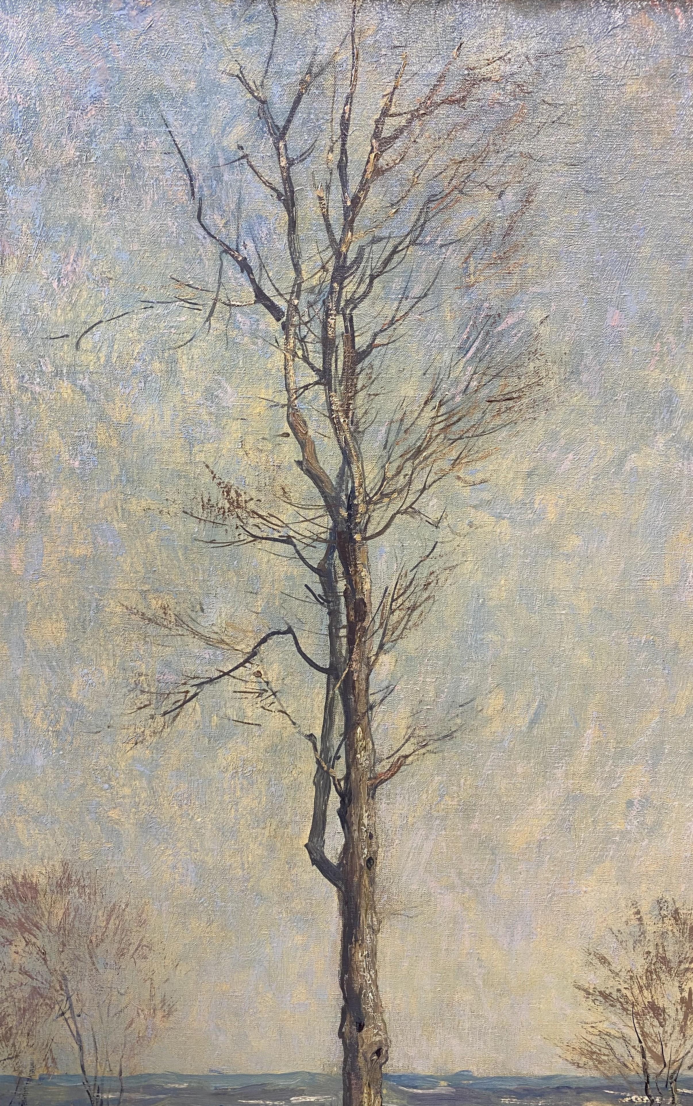 Un bel paesaggio del New Hampshire dell'artista americano Hermann Dudley Murphy (1867-1945). Murphy nacque a Marlboro, nel Massachusetts, nel 1867. Dopo aver studiato alla Museum of Fine Arts School di Boston nel 1886 con Otto Grundmann e Joseph