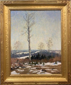 Paesaggio di marzo vicino al monte Monadnock