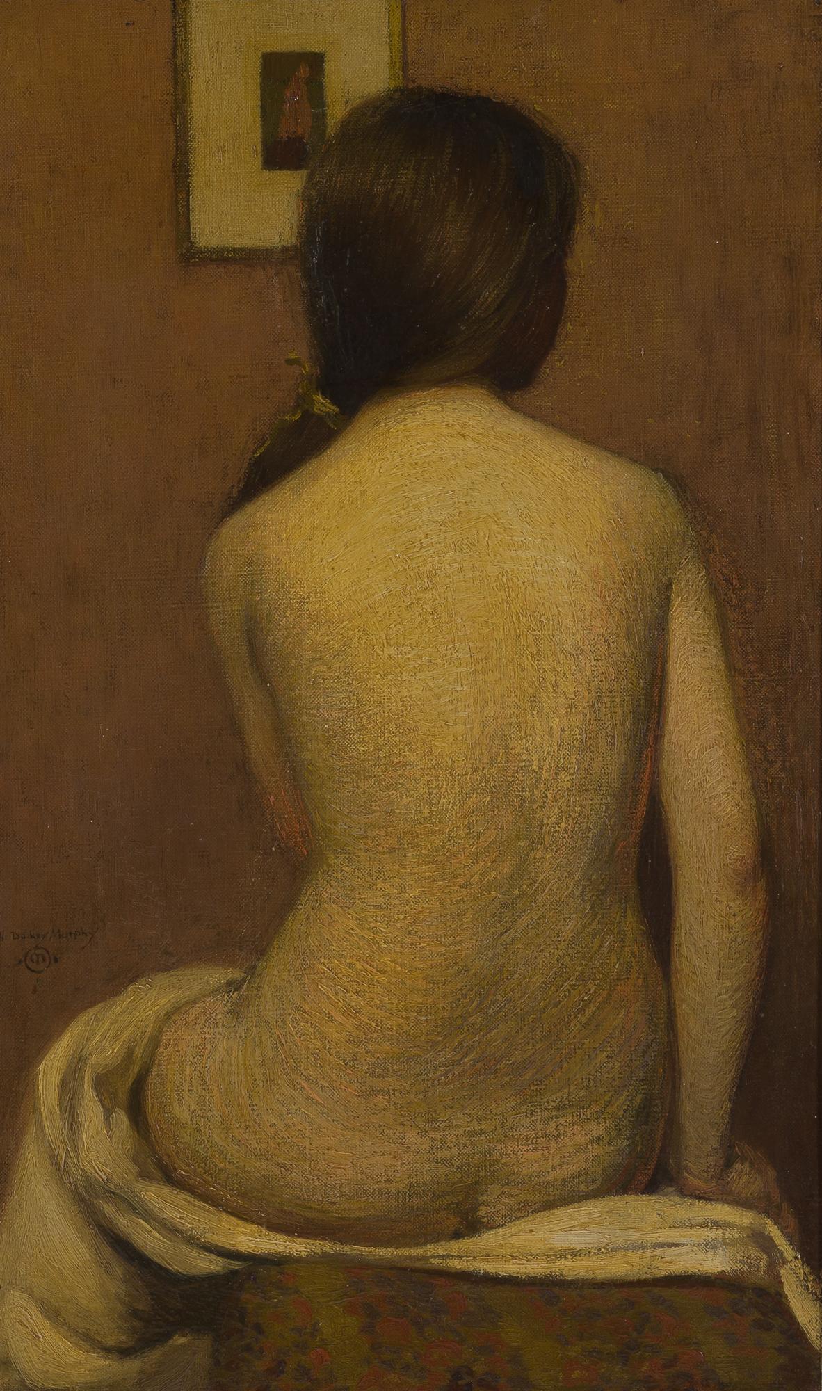 Figurative Painting Hermann Dudley Murphy - [Femme nue vue de derrière]