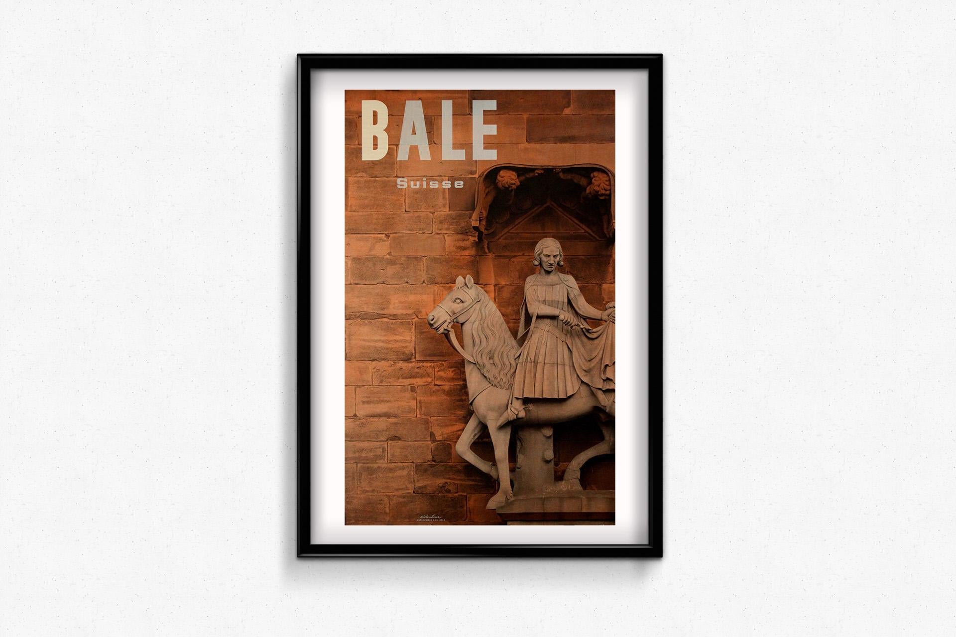 Originalplakat des Schweizer Designers Hermann Eidenbenz für Basel, Schweiz, 1937 im Angebot 1